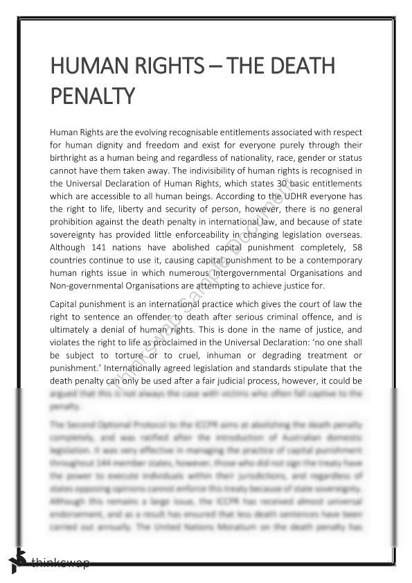 capital punishment legal essay