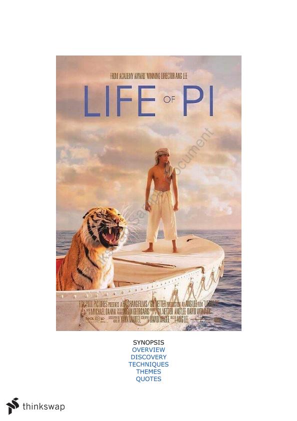 book report on life of pi