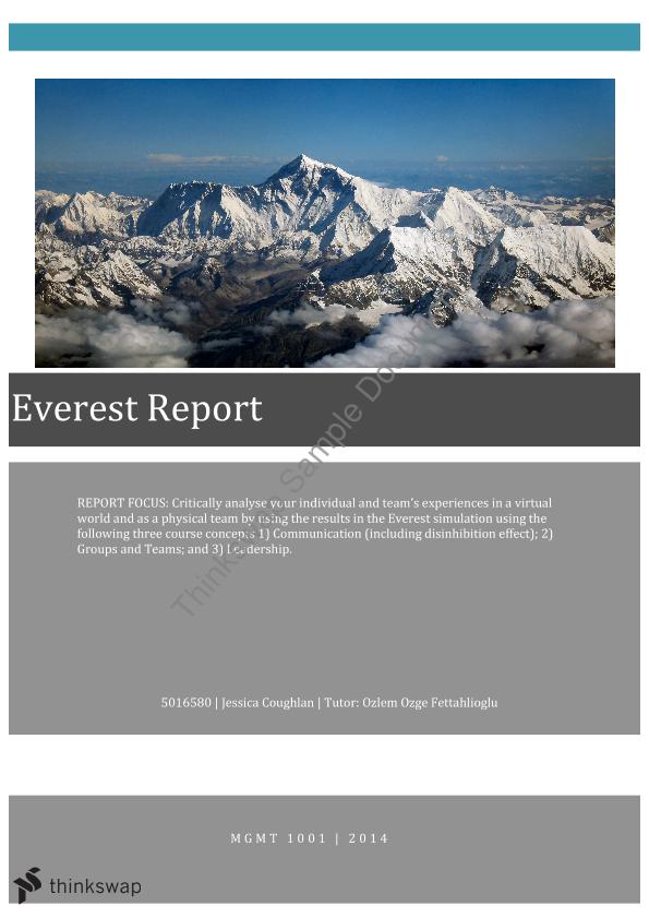 Everest Report Mgmt1001