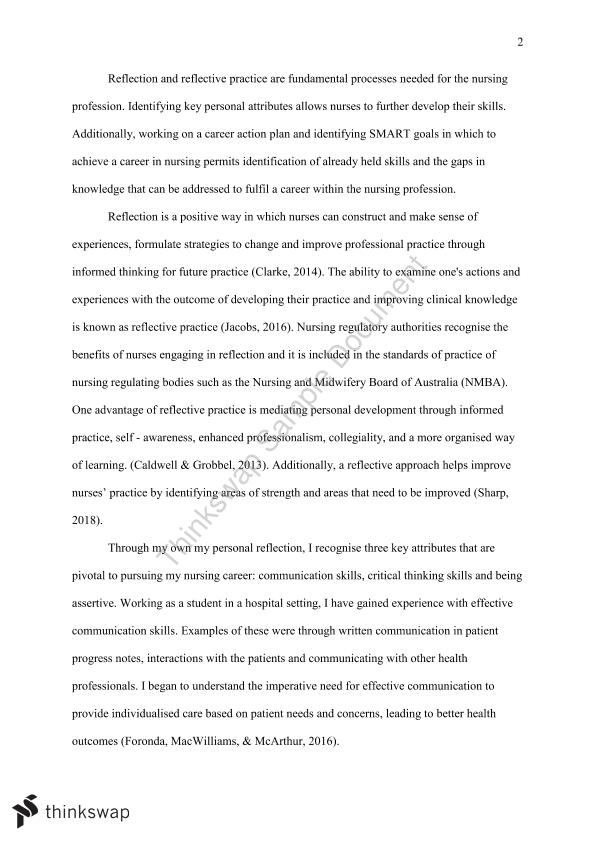 reflective practice in early years essay