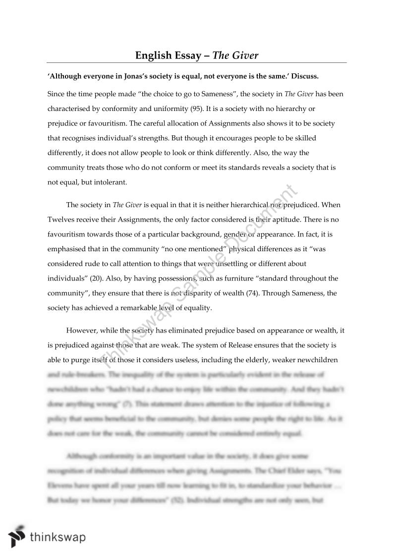 an giver essay