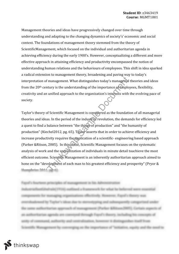 importance of business management essay