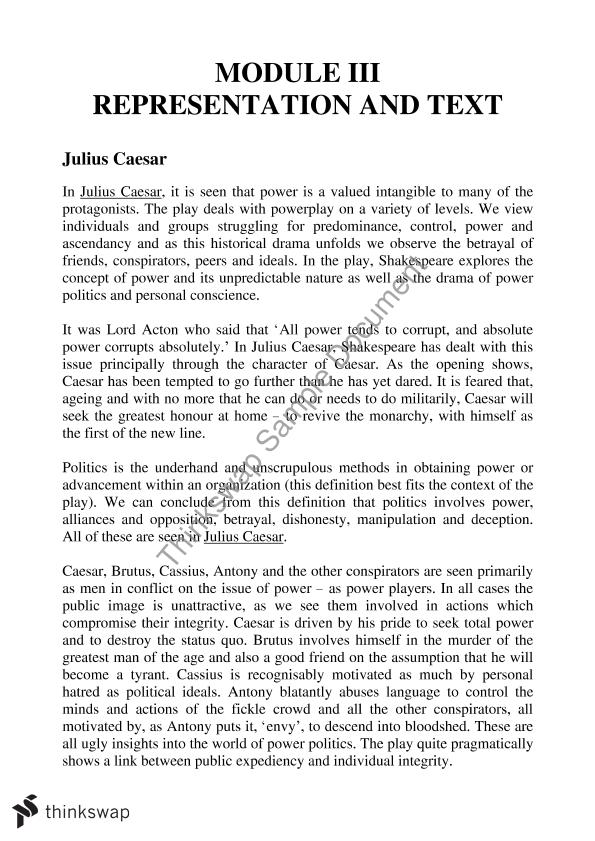 essay on julius caesar