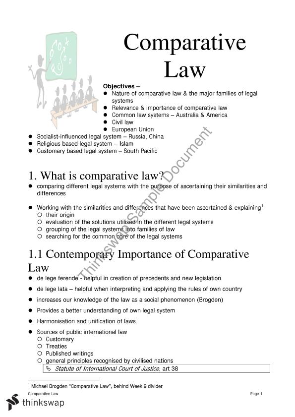 Roles of Comparative Law to Legal Interpretation