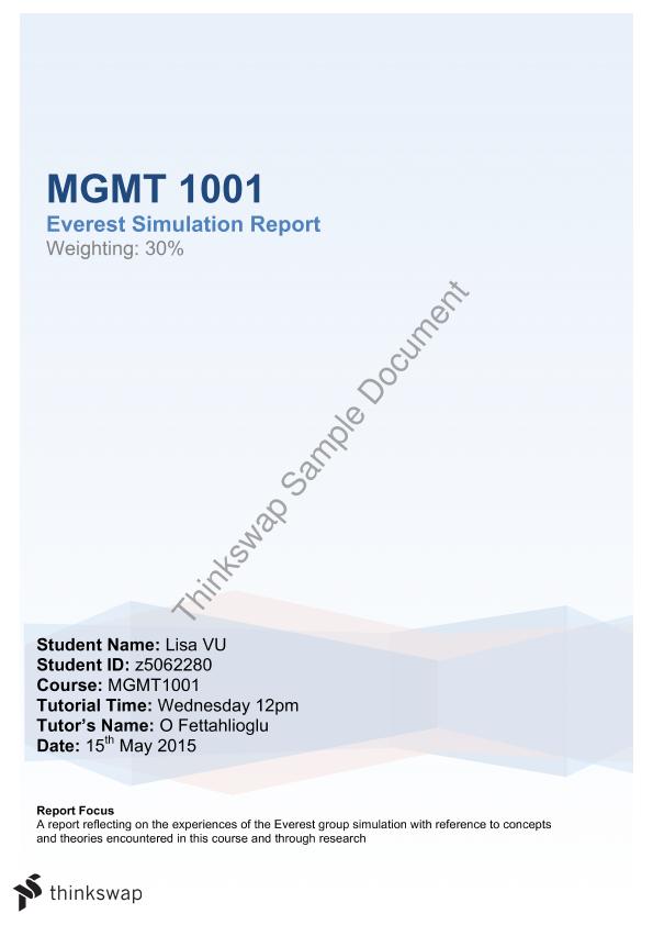 Essay Example Mgmt 1001-Essay-2