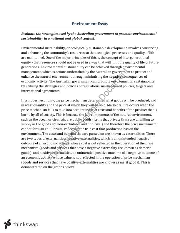 essay on environmental management