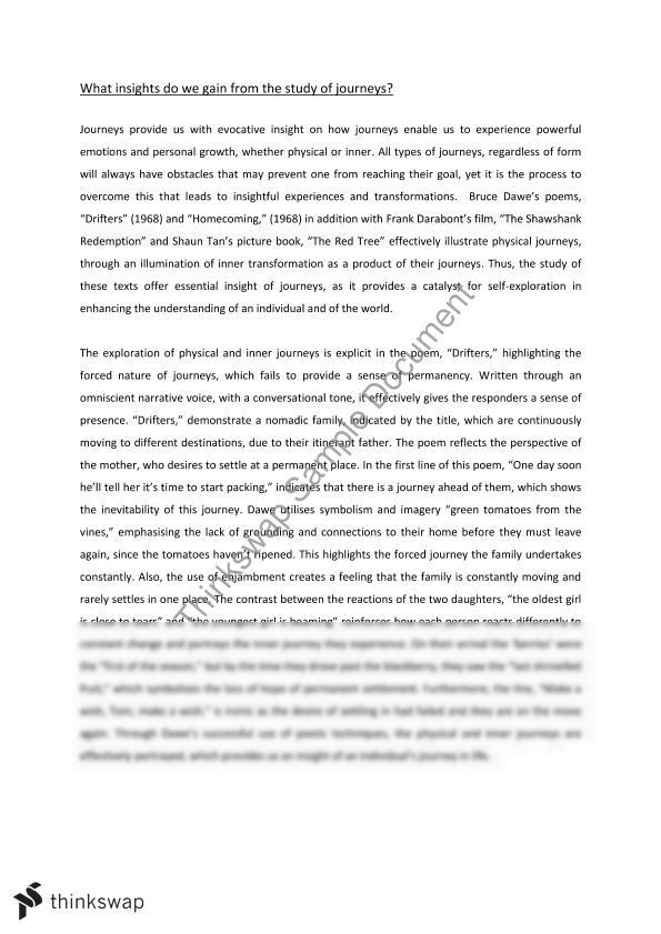 essay about journey in high school