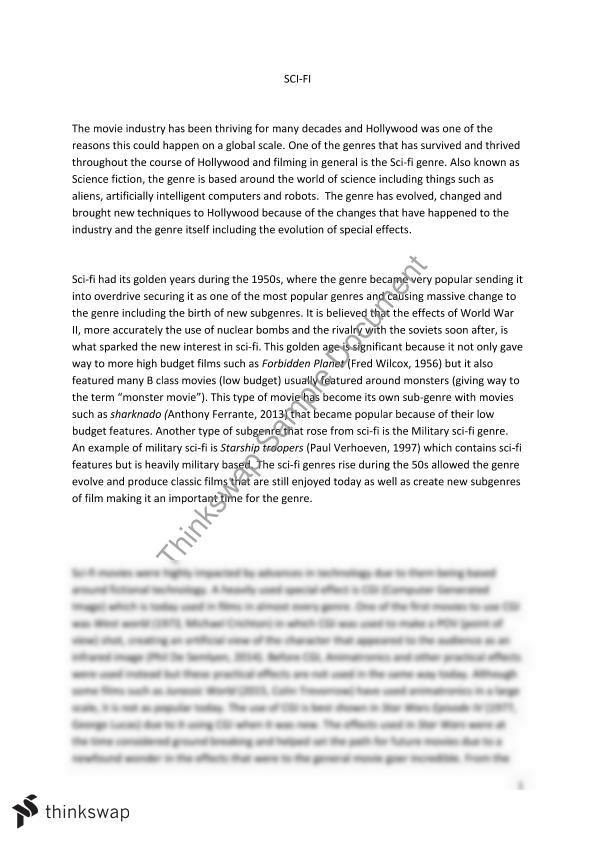 research paper on science fiction
