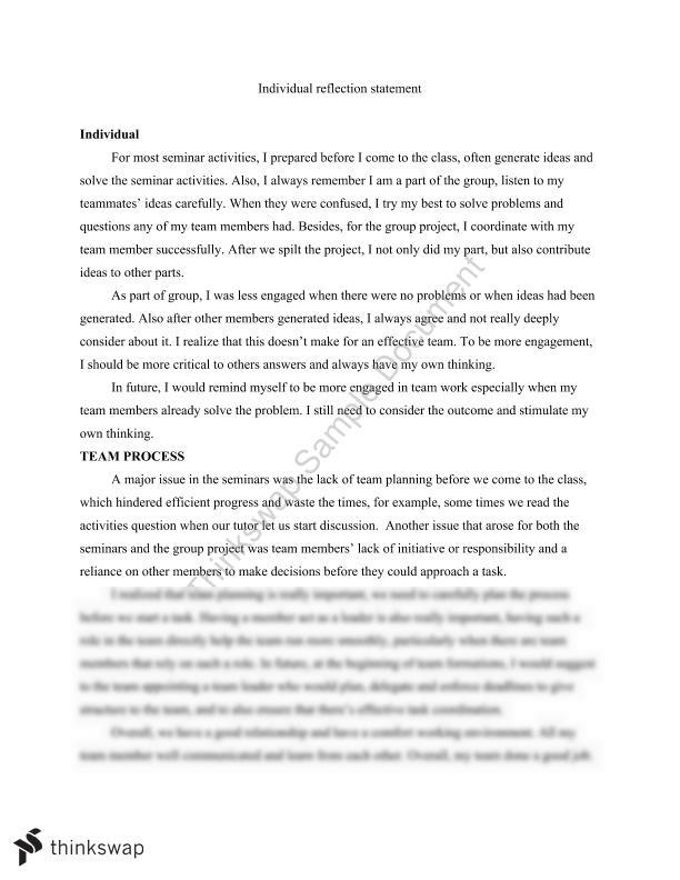 accounting reflective essay