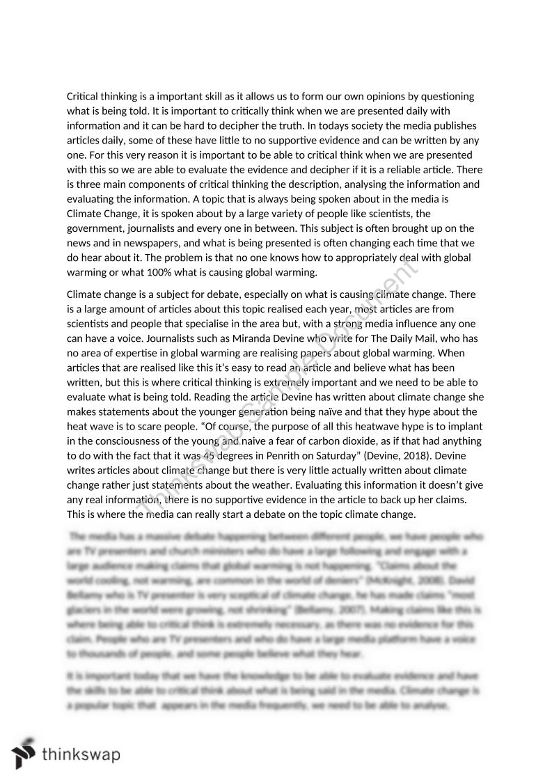 essay about climate change an awakening of humanity