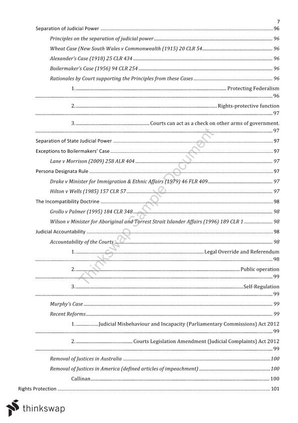 Public Law Final Exam Notes LAWS1141 Principles Of Public Law 
