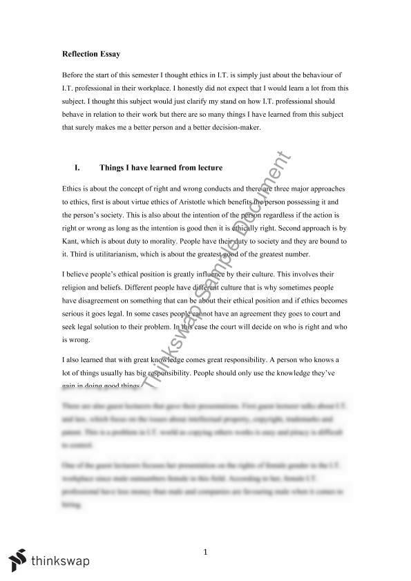what is ethics essay brainly