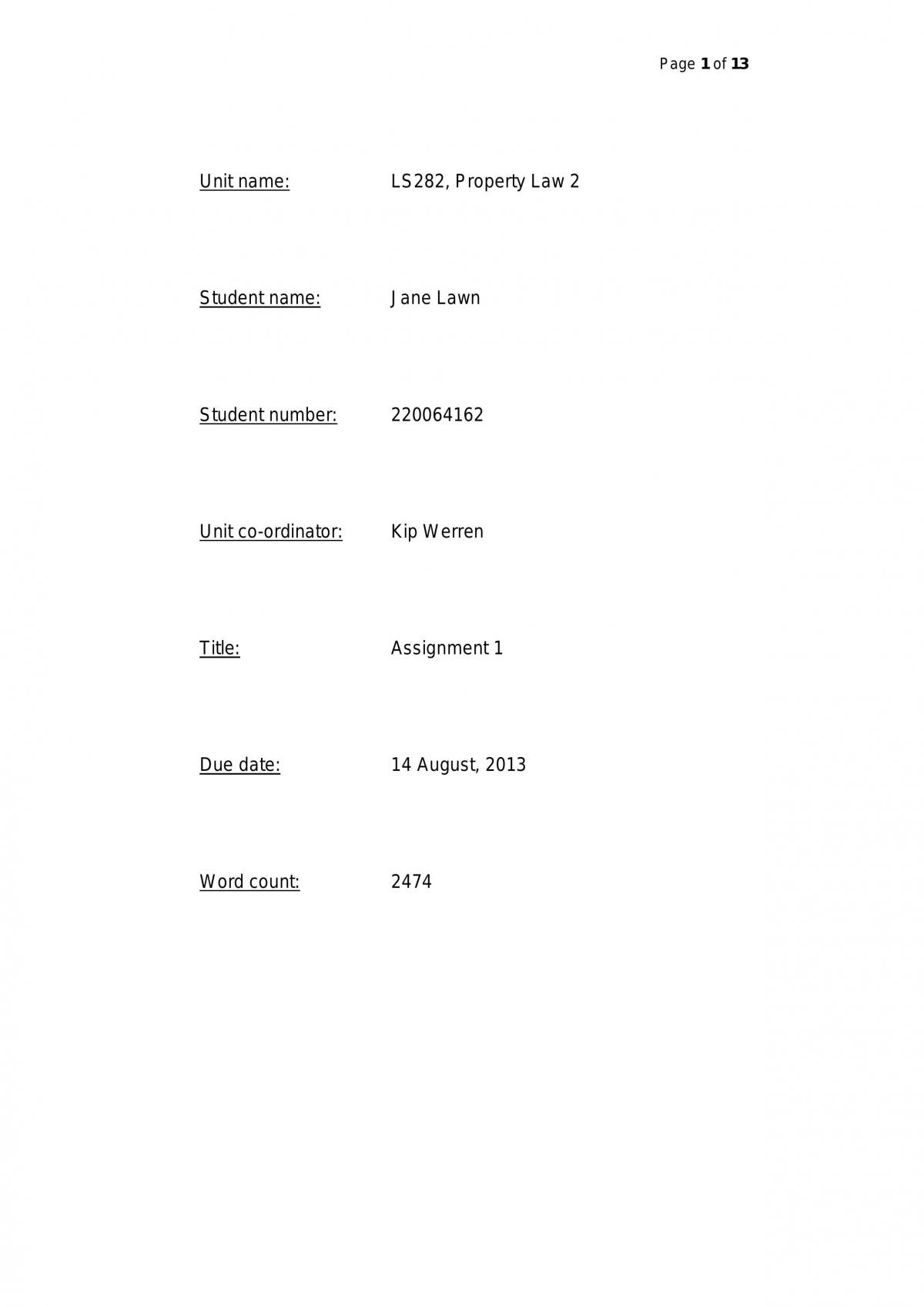 Torrens & Registration - Page 1