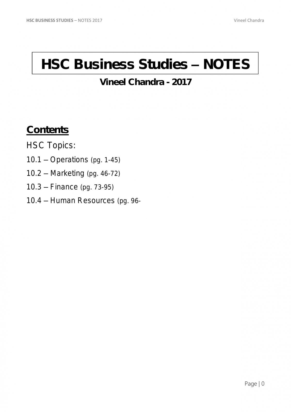 business studies hsc essay questions