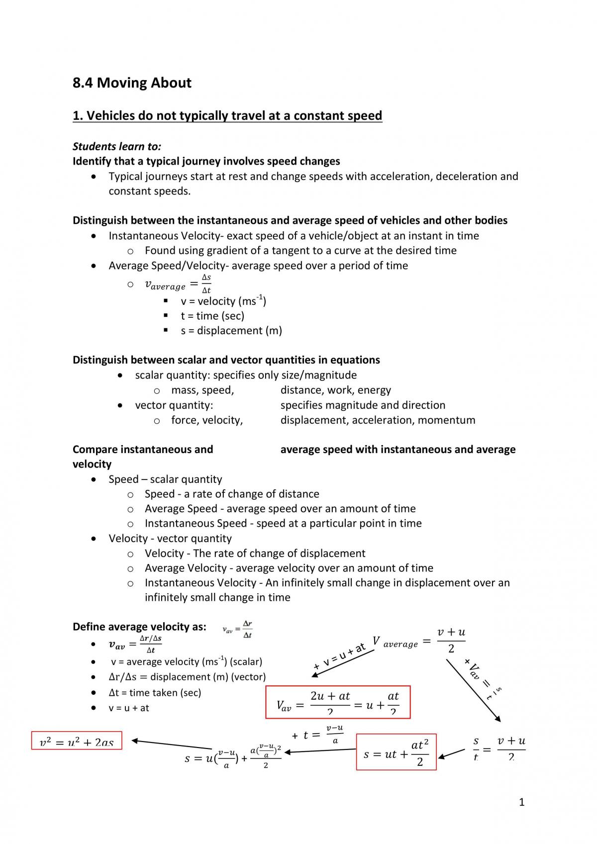 Physics: Moving Around - Page 1