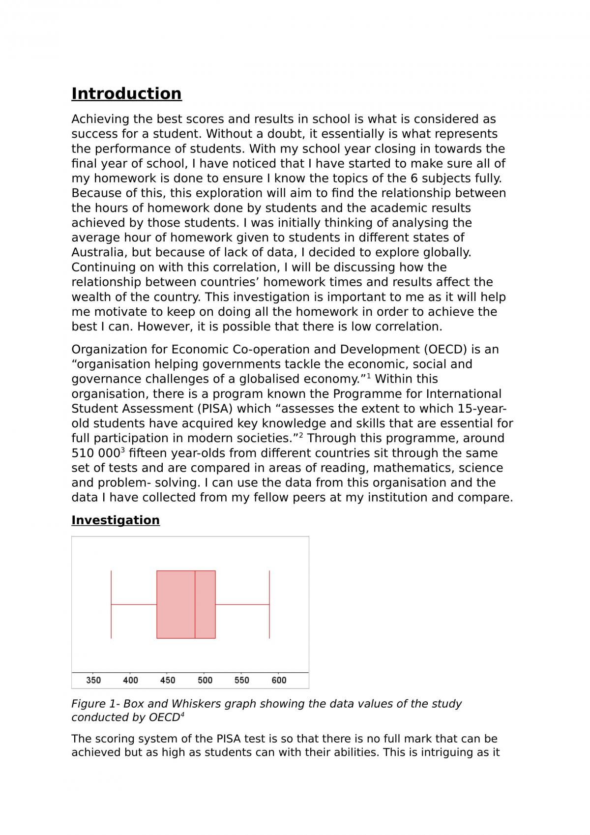 Correlation Between Homework Hours and Grades of Students - Page 1