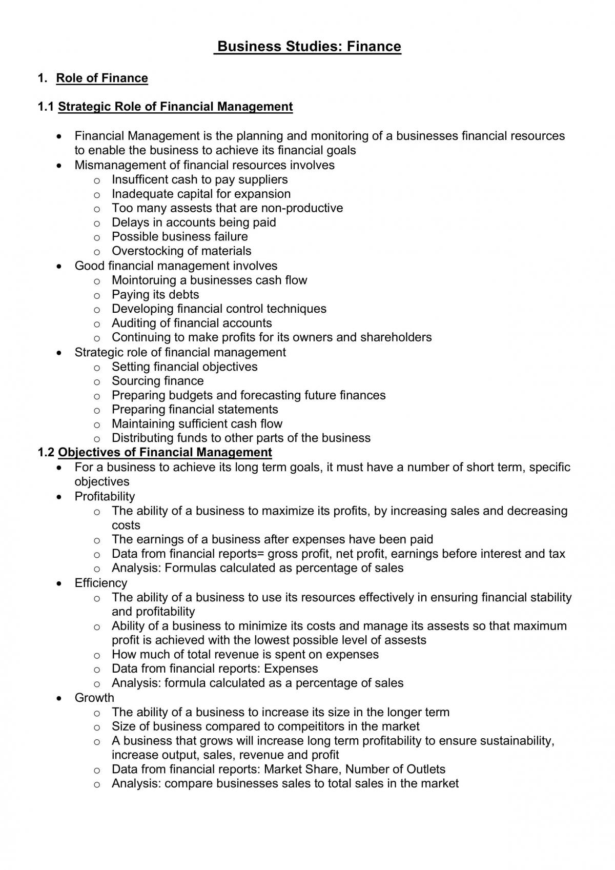 Complete Study Notes for Finance - Page 1