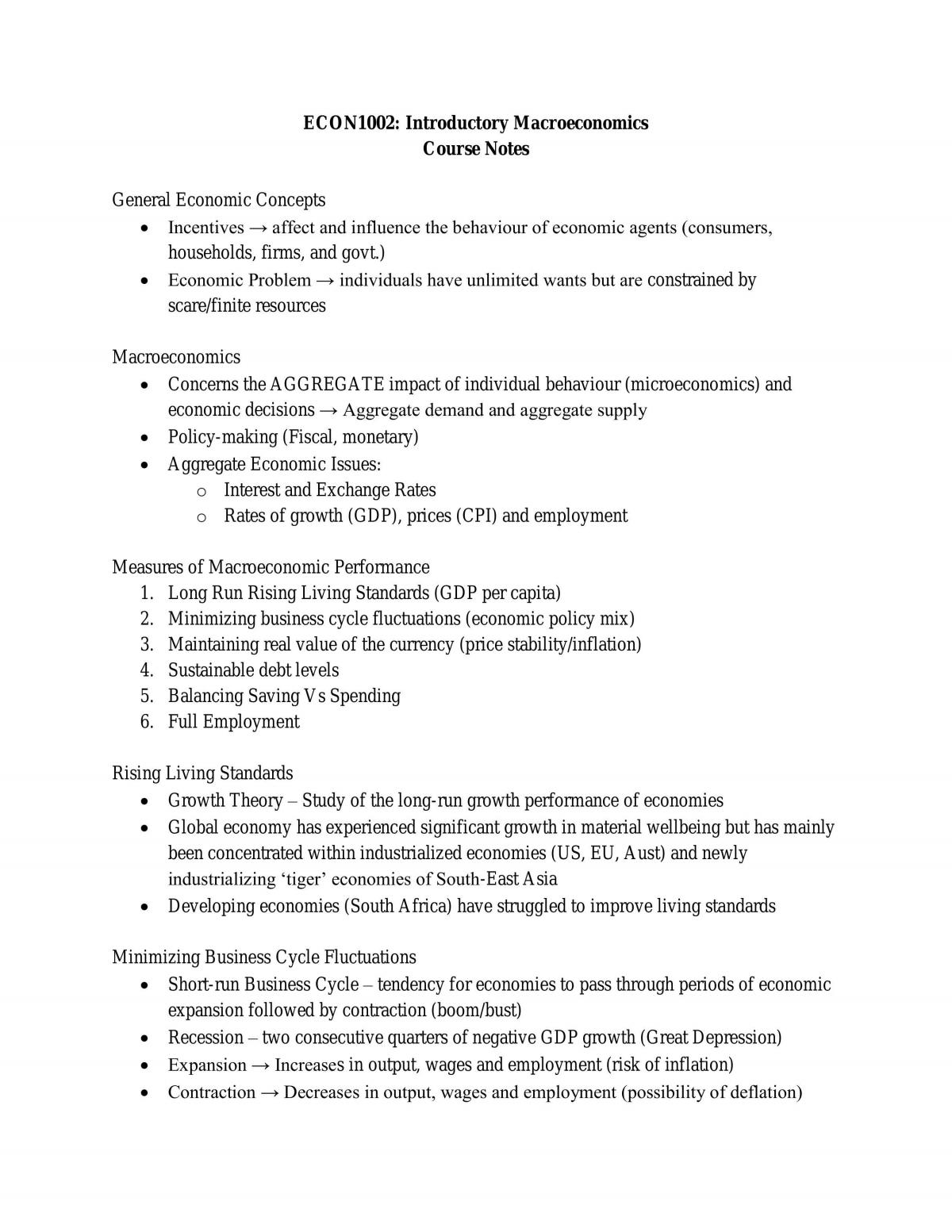Course notes (HD student) - Page 1