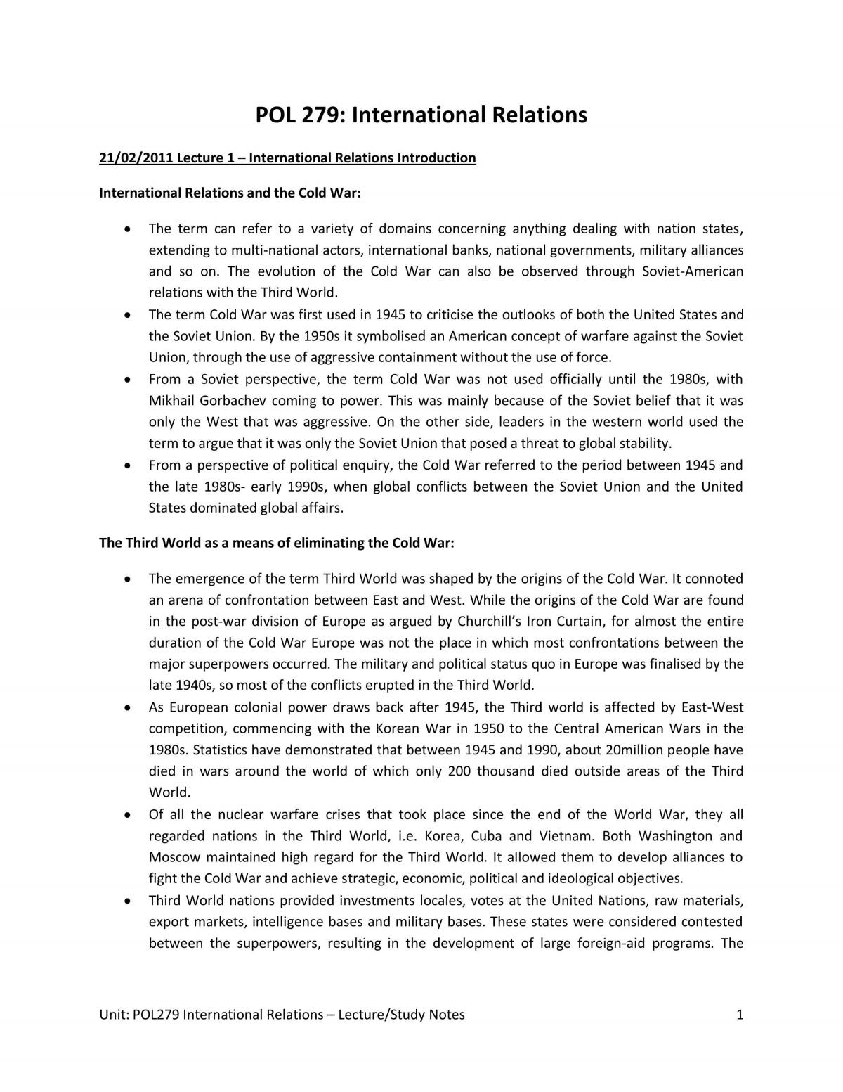 Study Notes - Page 1