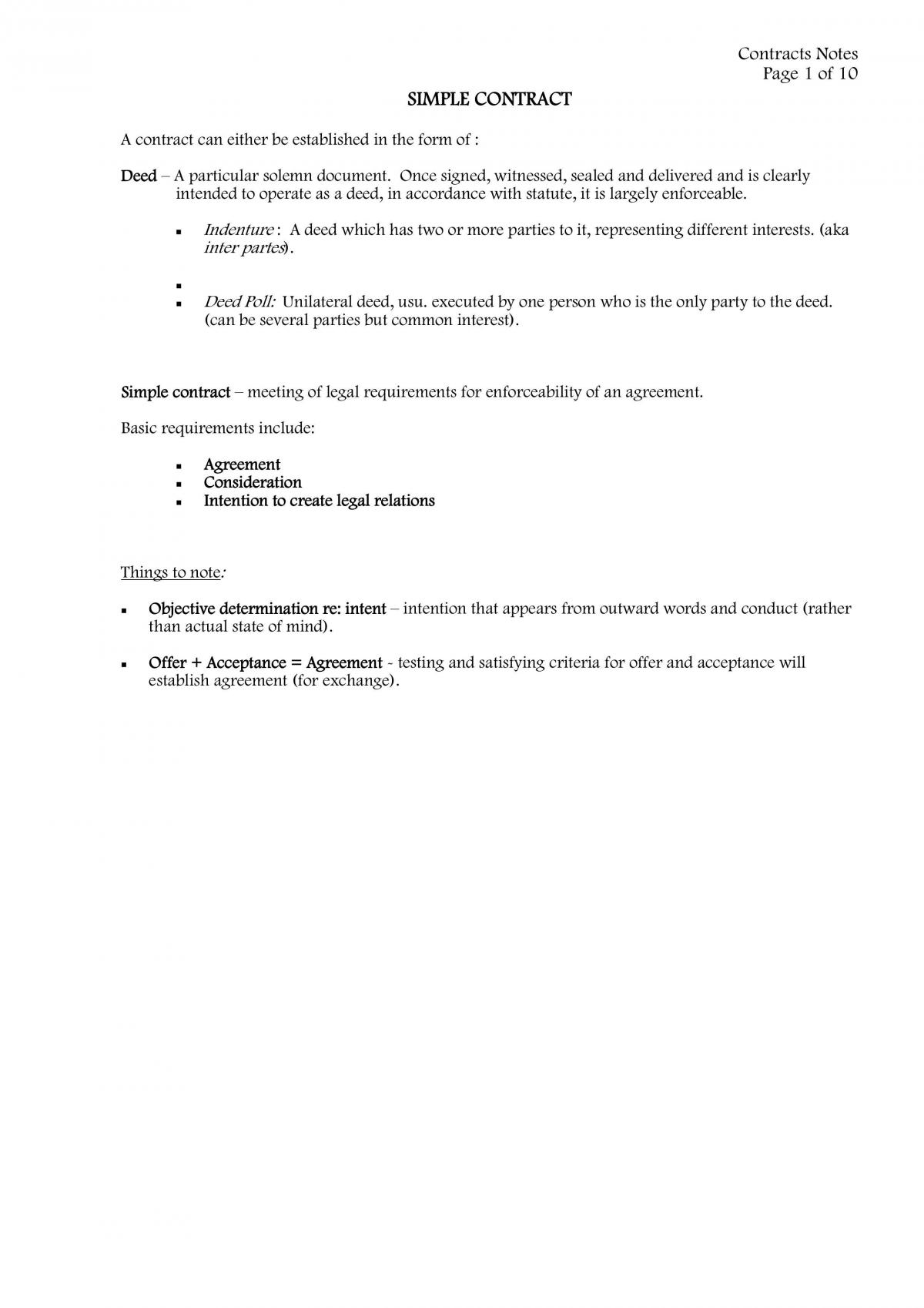 Summary Notes For Whole Session - Page 1