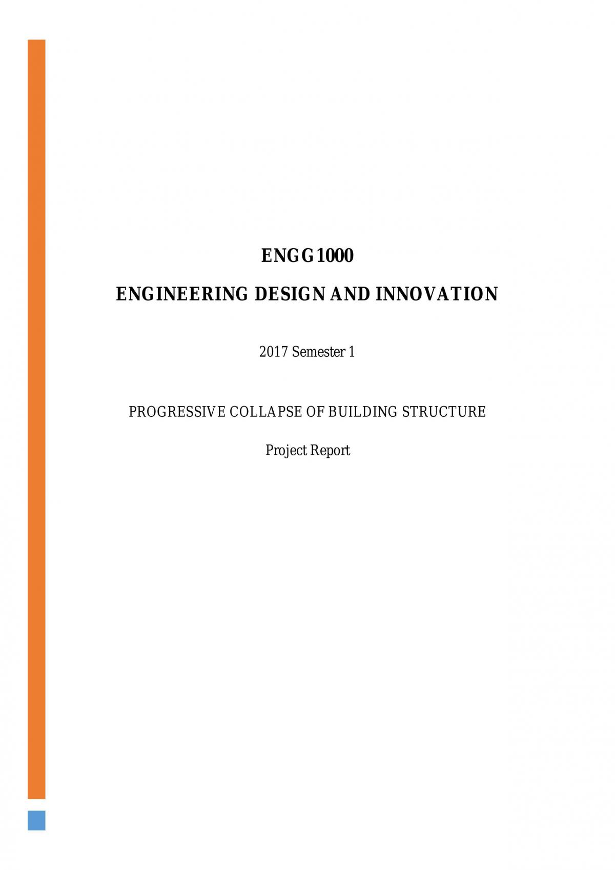 ENGG1000 Project Report - Page 1