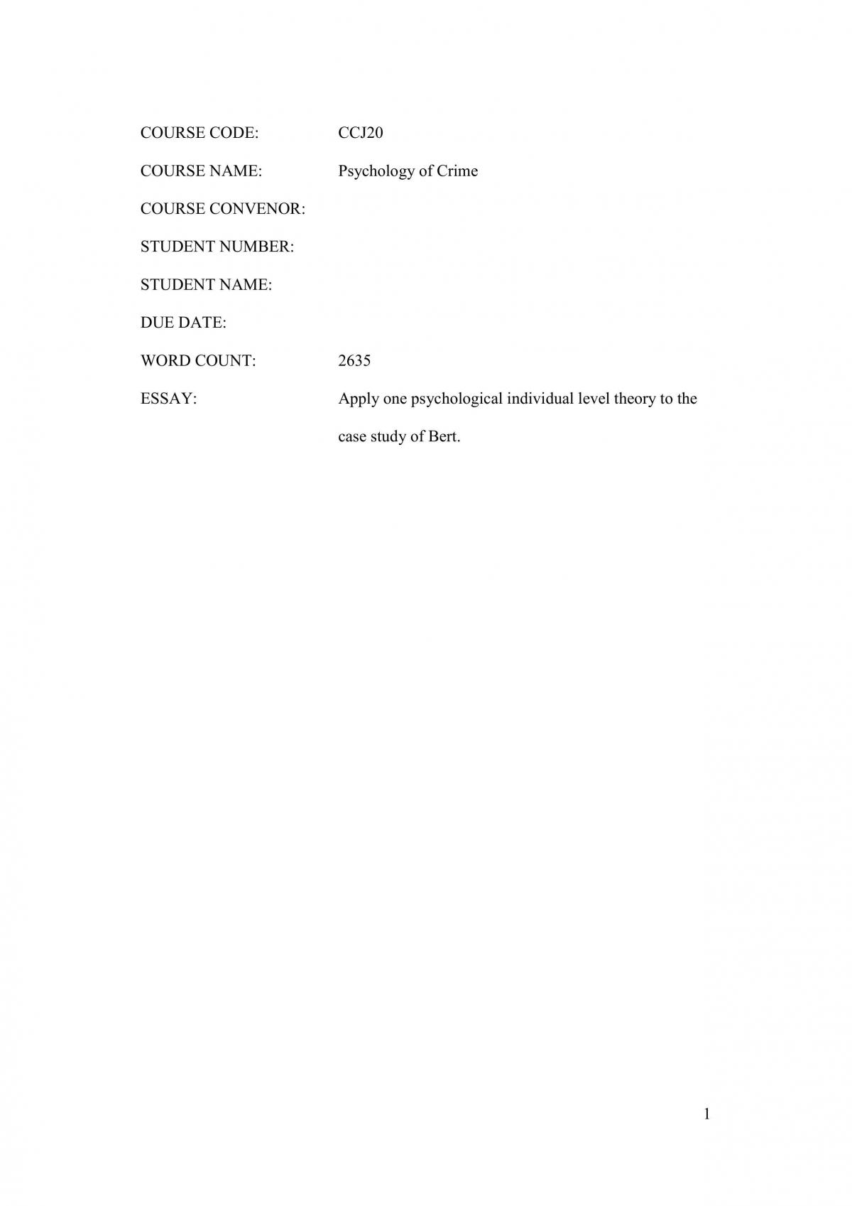 Case Study - Page 1