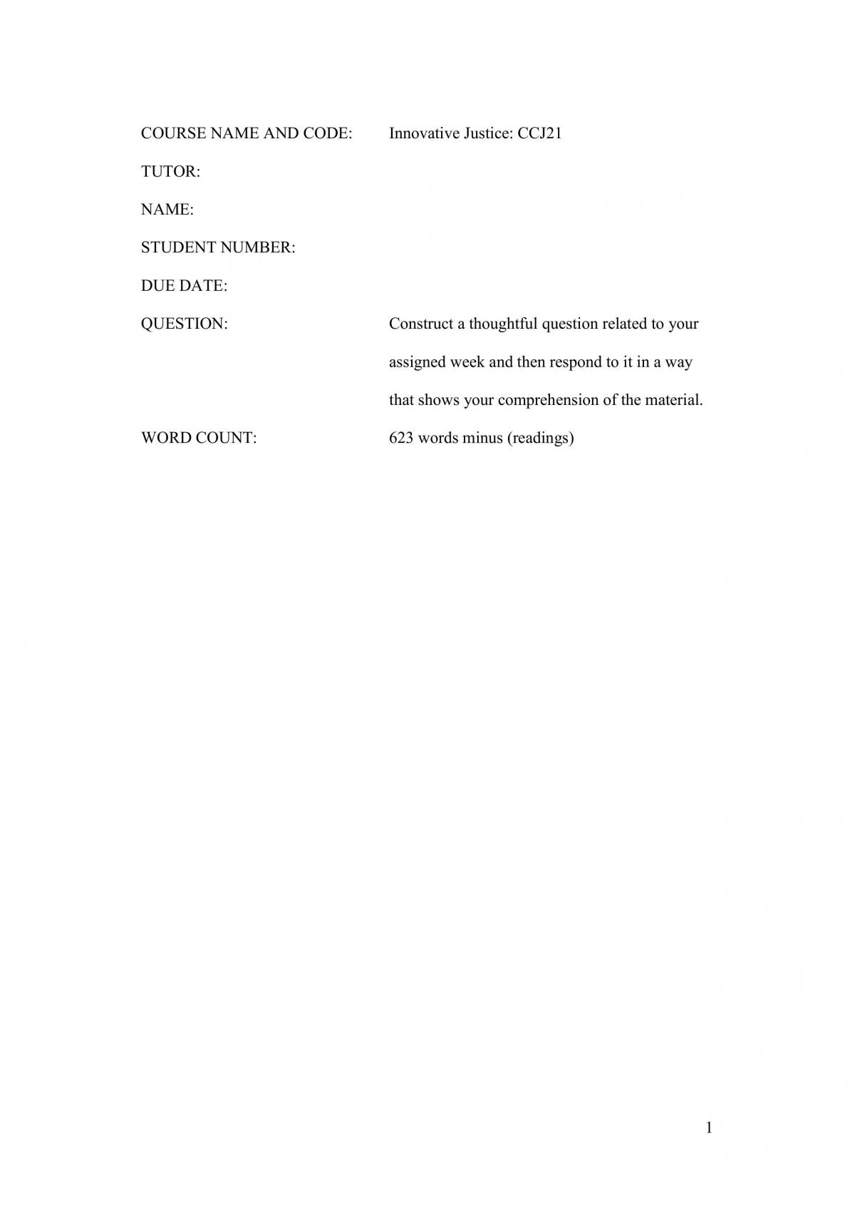Question - Page 1