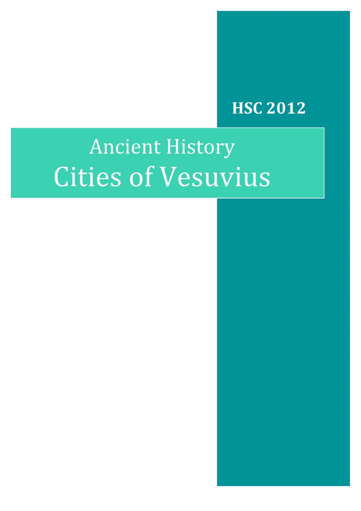 Cities of Vesuvius Complete study notes - Page 1