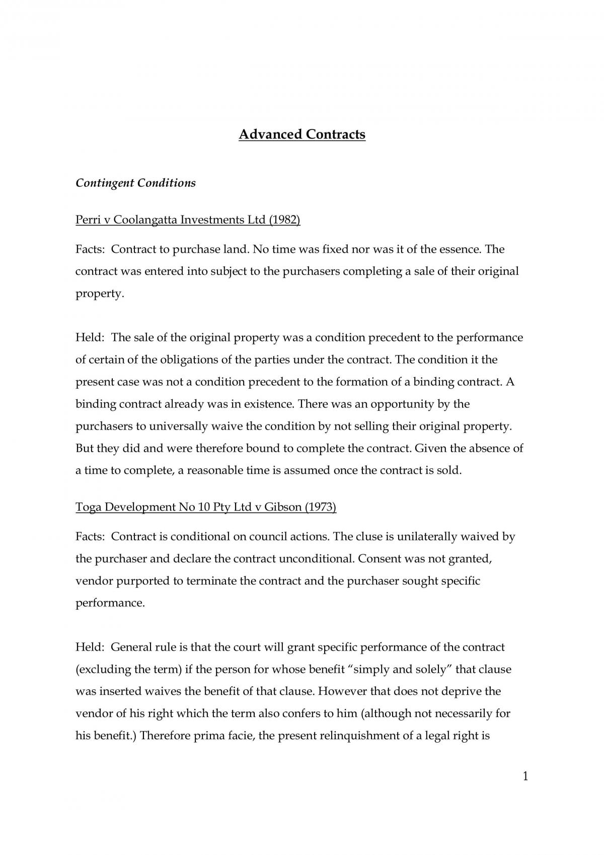 Advanced Contracts - Page 1