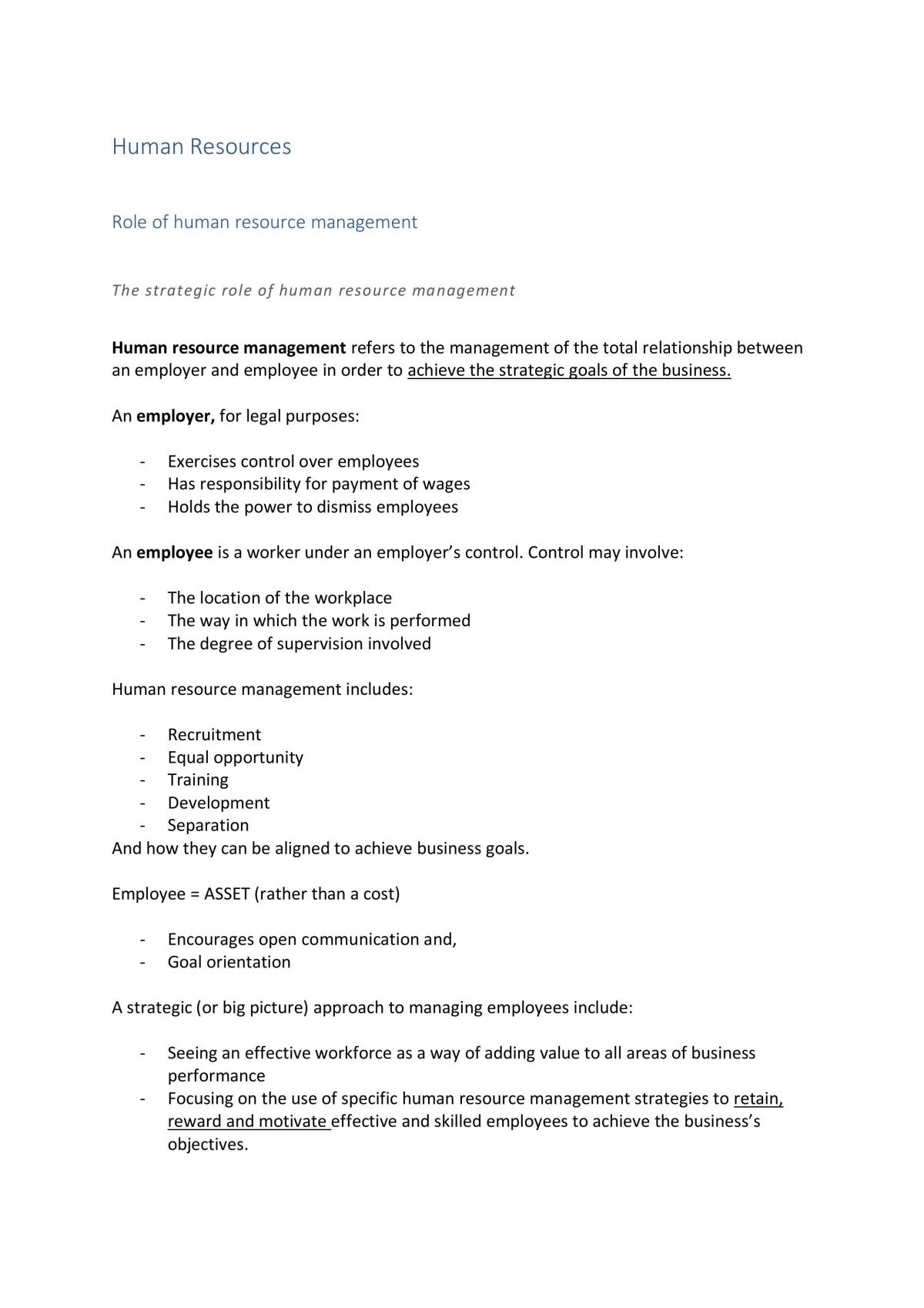 Human Resources + Qantas Case study - Page 1