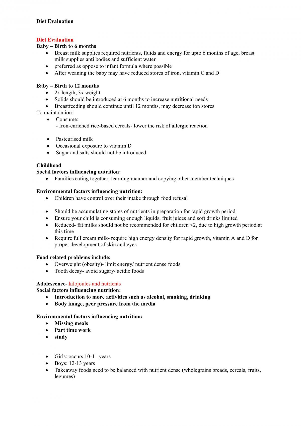 Topic 3 Nutrition  - Page 1