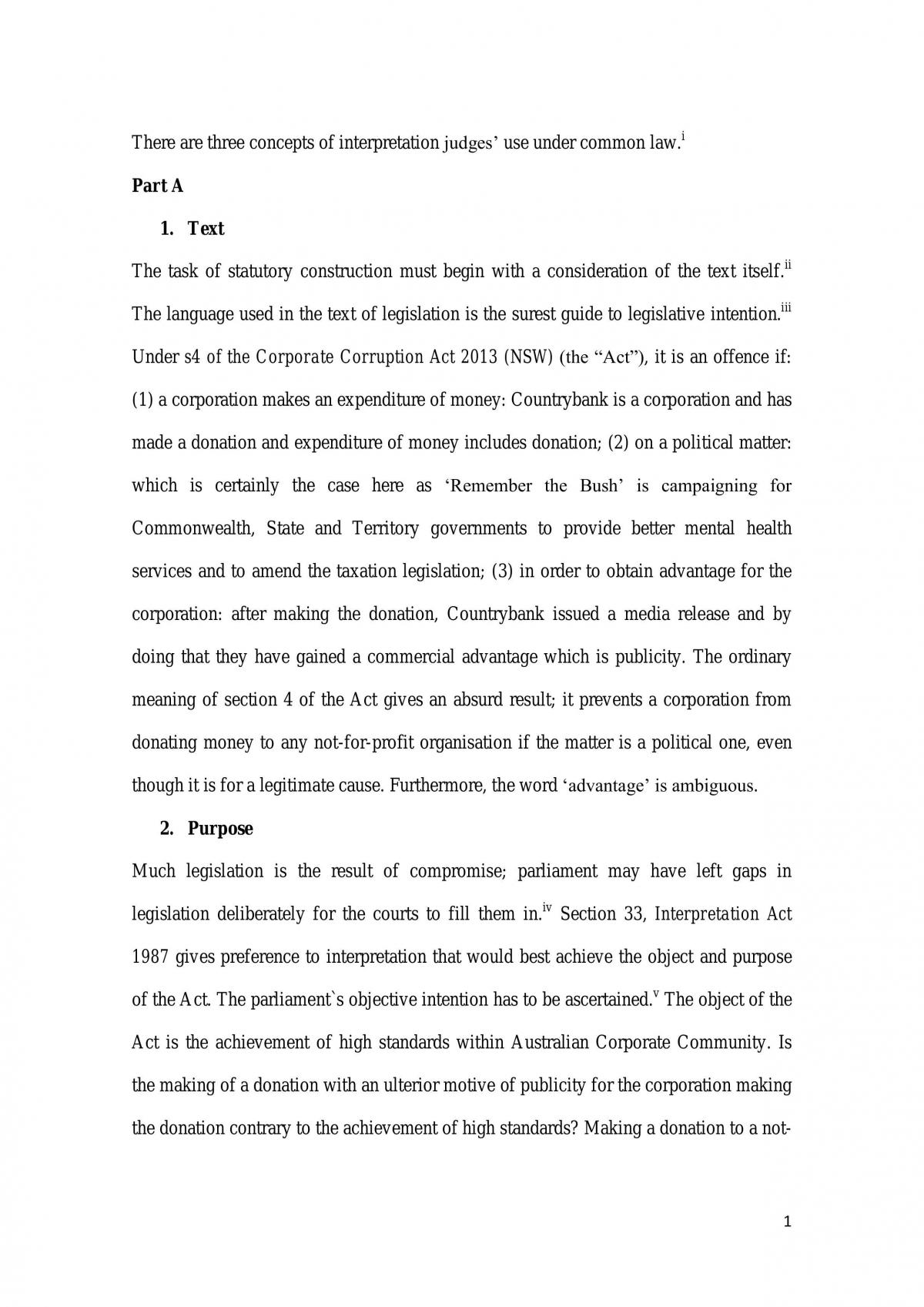 statutory interpretation  - Page 1