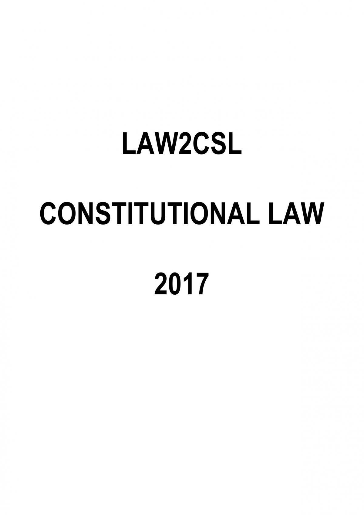 LAW2CSL Complete Study Notes - Page 1