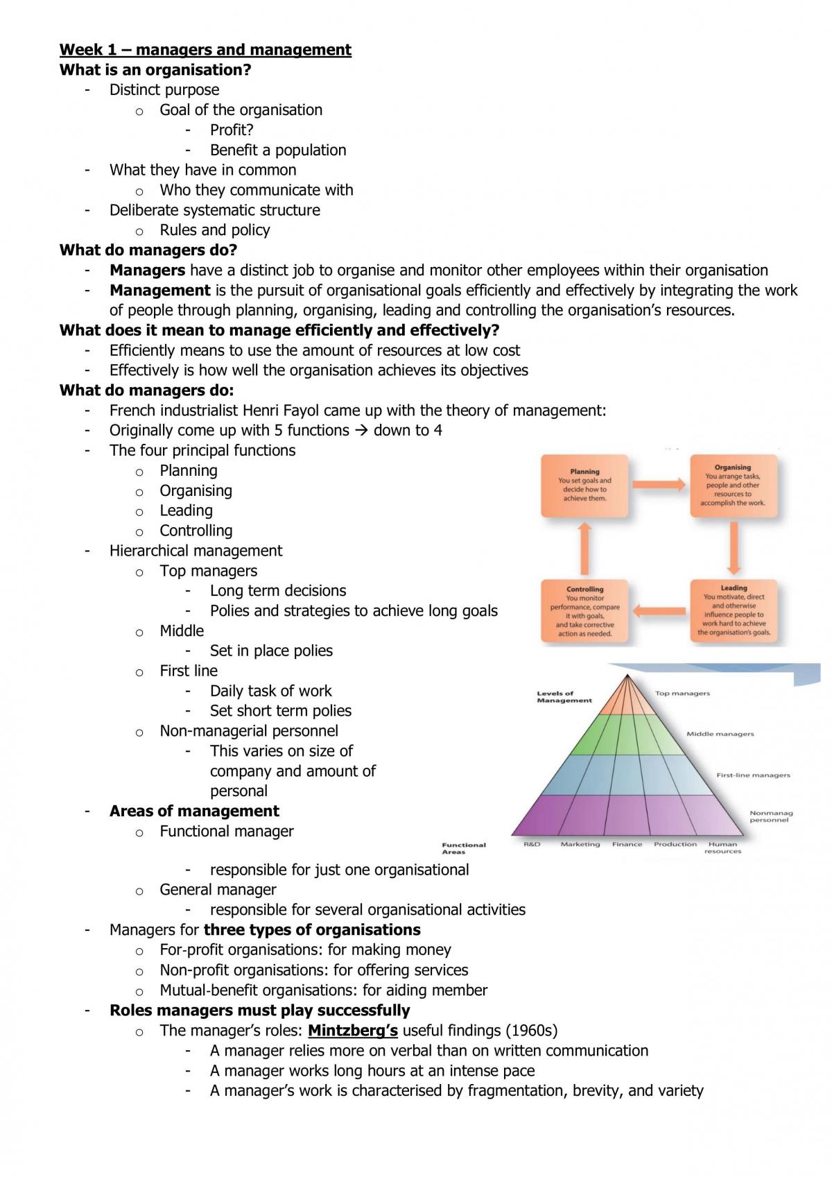 Extensive BBA102 Notes | MGMT1002 - Principles of Management - MQ ...