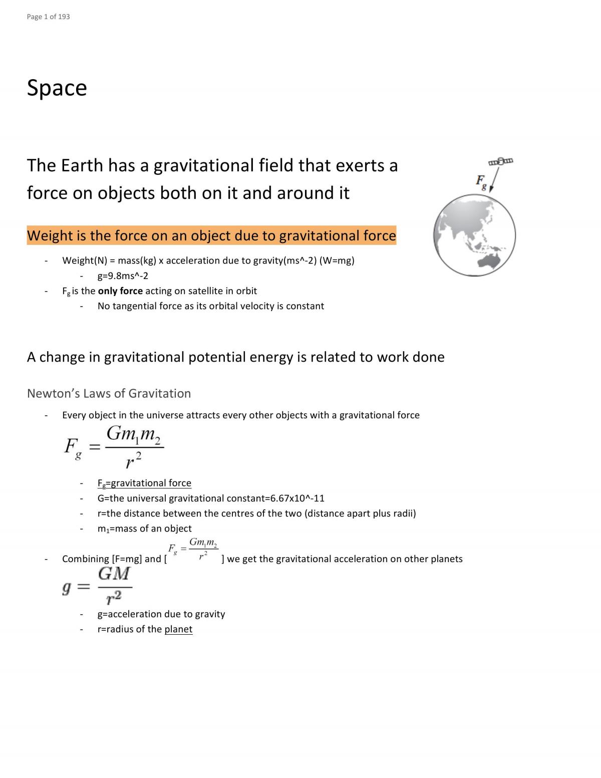 Band 6 Physics Full Course Notes 2017 - 193 Pages - Page 1
