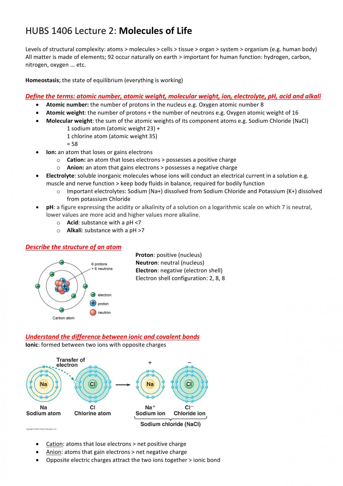 Complete Study Notes for HUBS1406 - Page 1