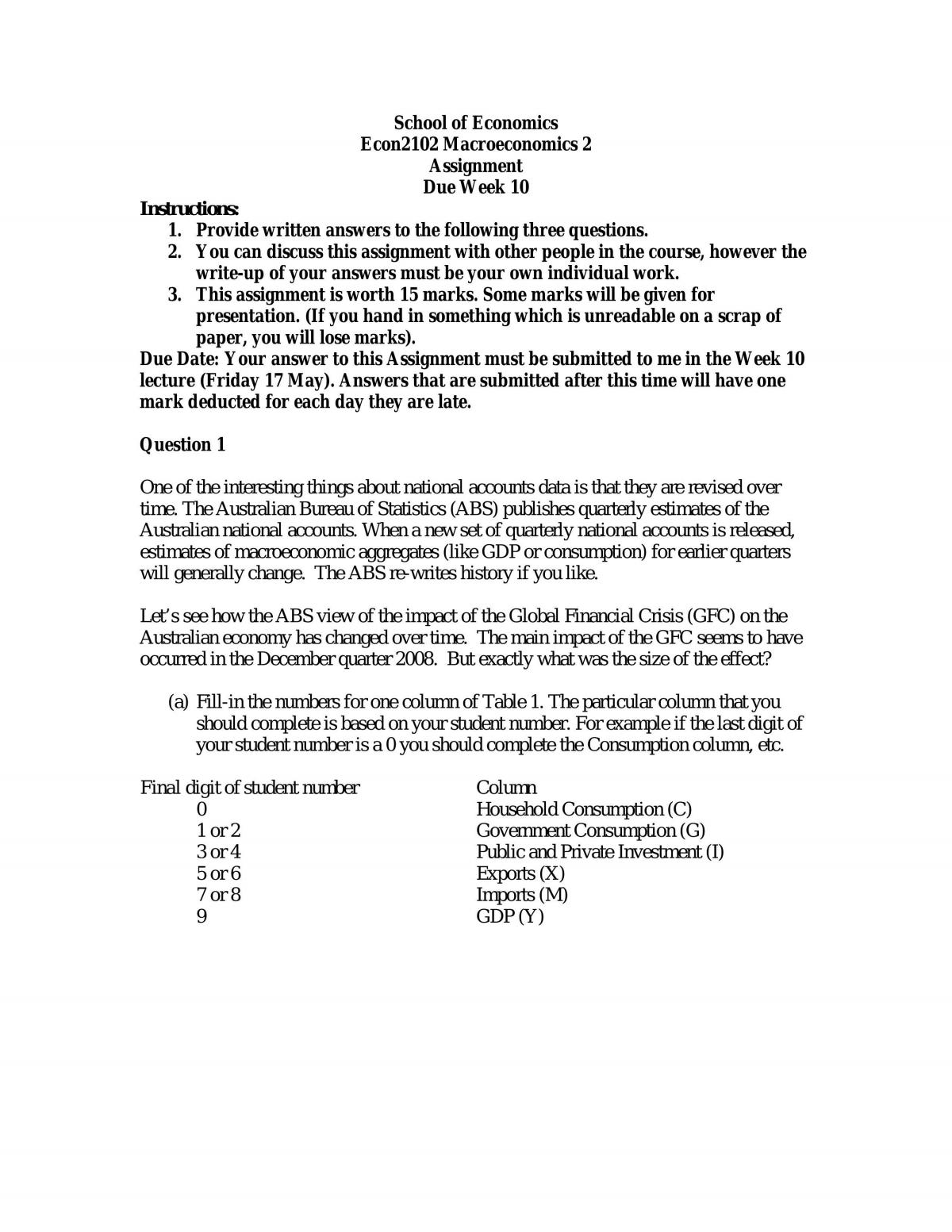 Main assignment - Page 1