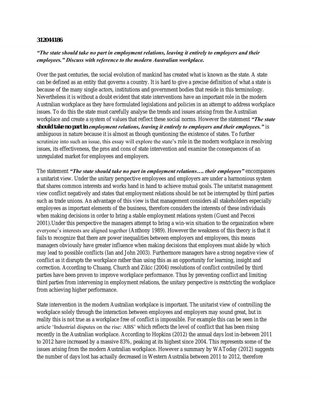 Work 1003 - Assignment - Page 1