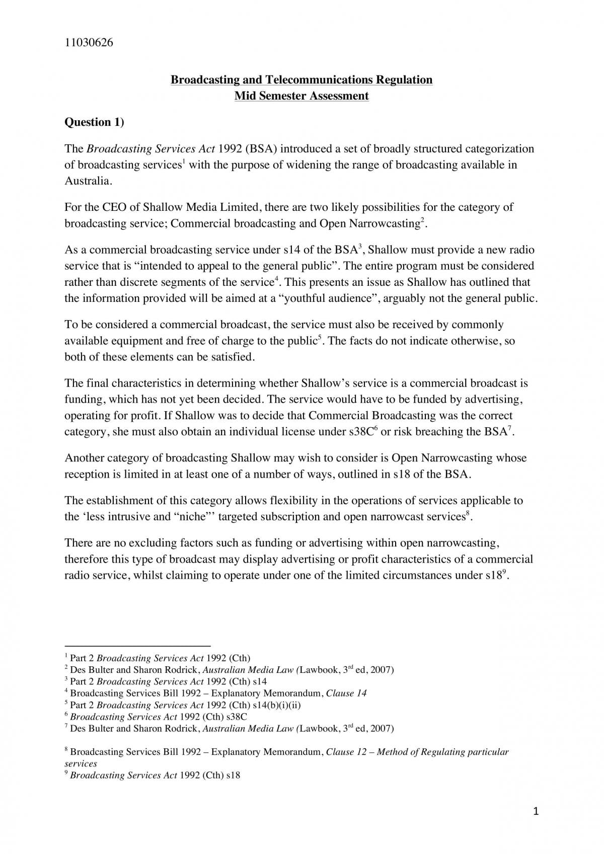Mid Semester Problem Question Assignment - Page 1