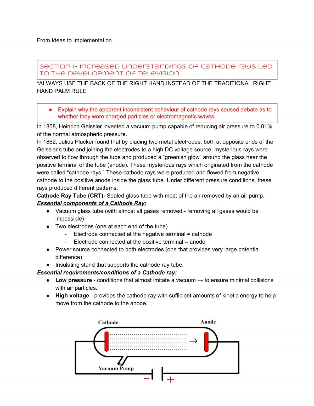 Chemistry From Ideas to Implementations Notes - Page 1