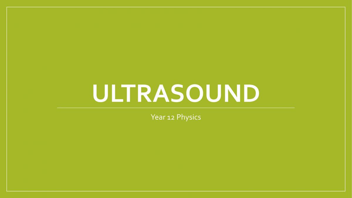 Ultrasound Analysis - Page 1