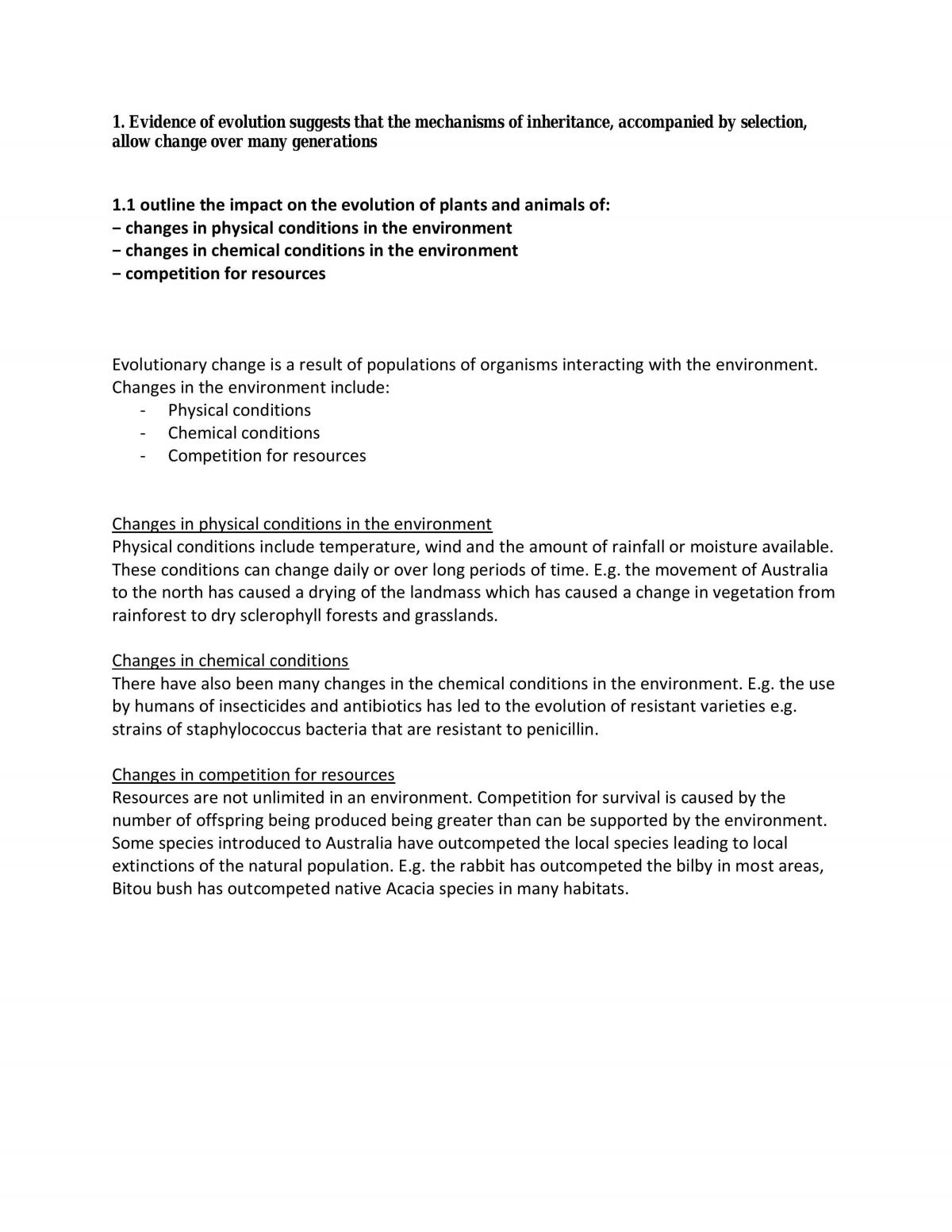 Blueprint of Life Dotpoints with Notes - Page 1
