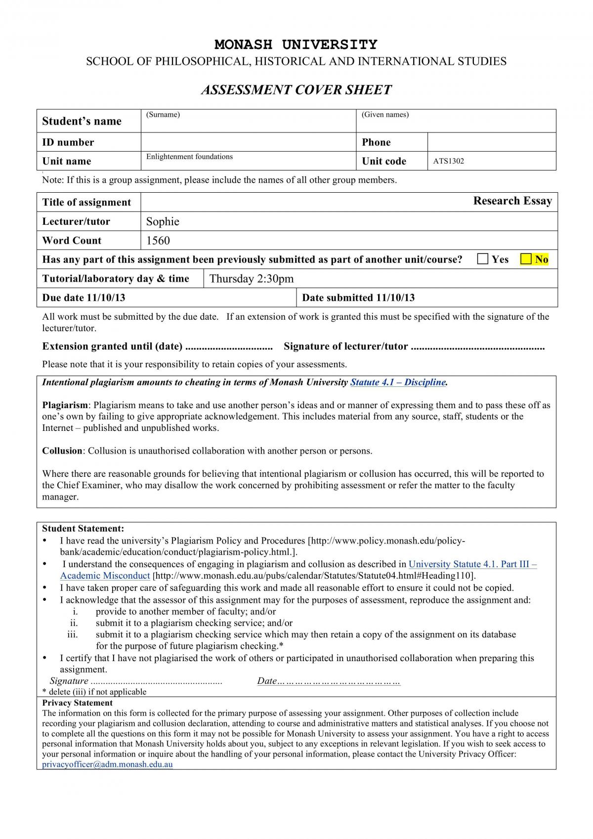 Main Essay - Page 1