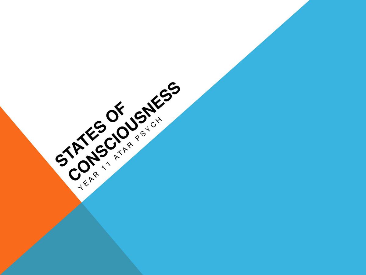 States of Consciousness Notes - Page 1