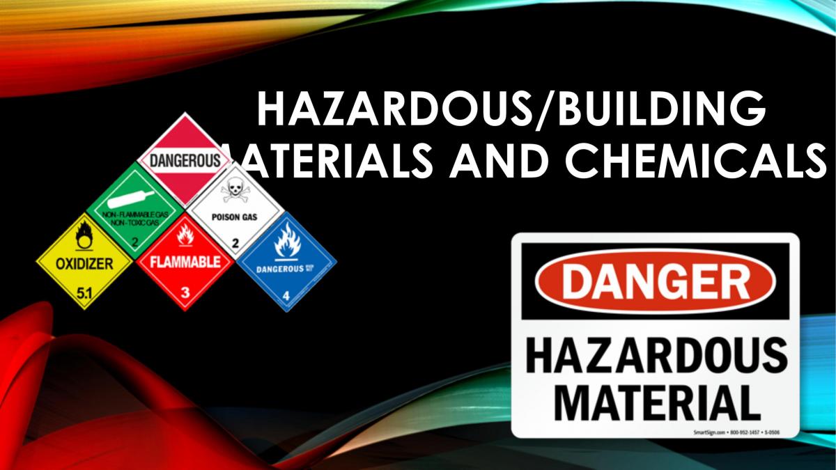 Professional Competencies Group Hazardous Materials Presentation - Page 1
