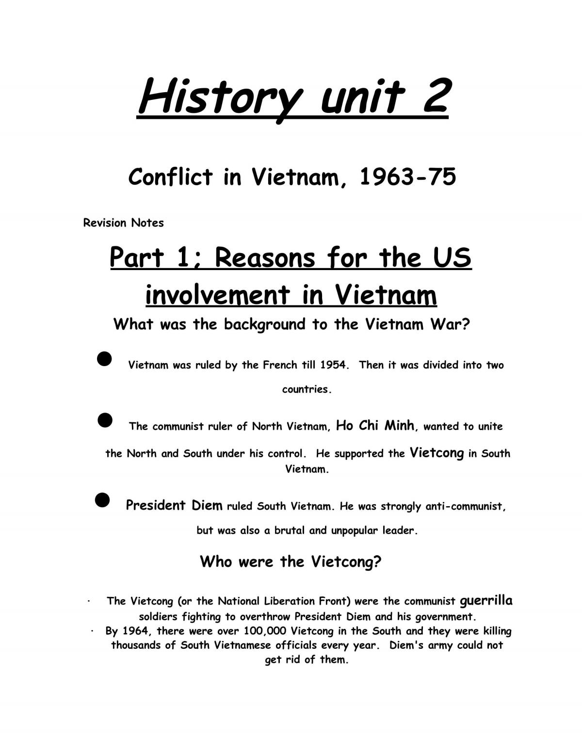 history paper 1 grade 12 vietnam essay