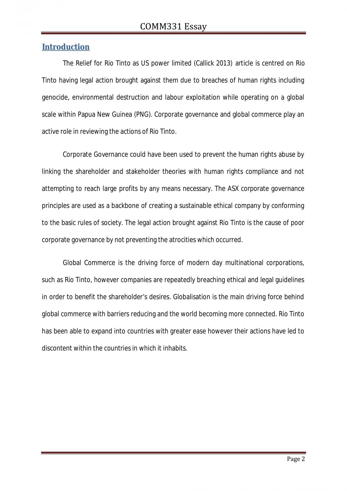 Relief for Rio Tinto - Page 1