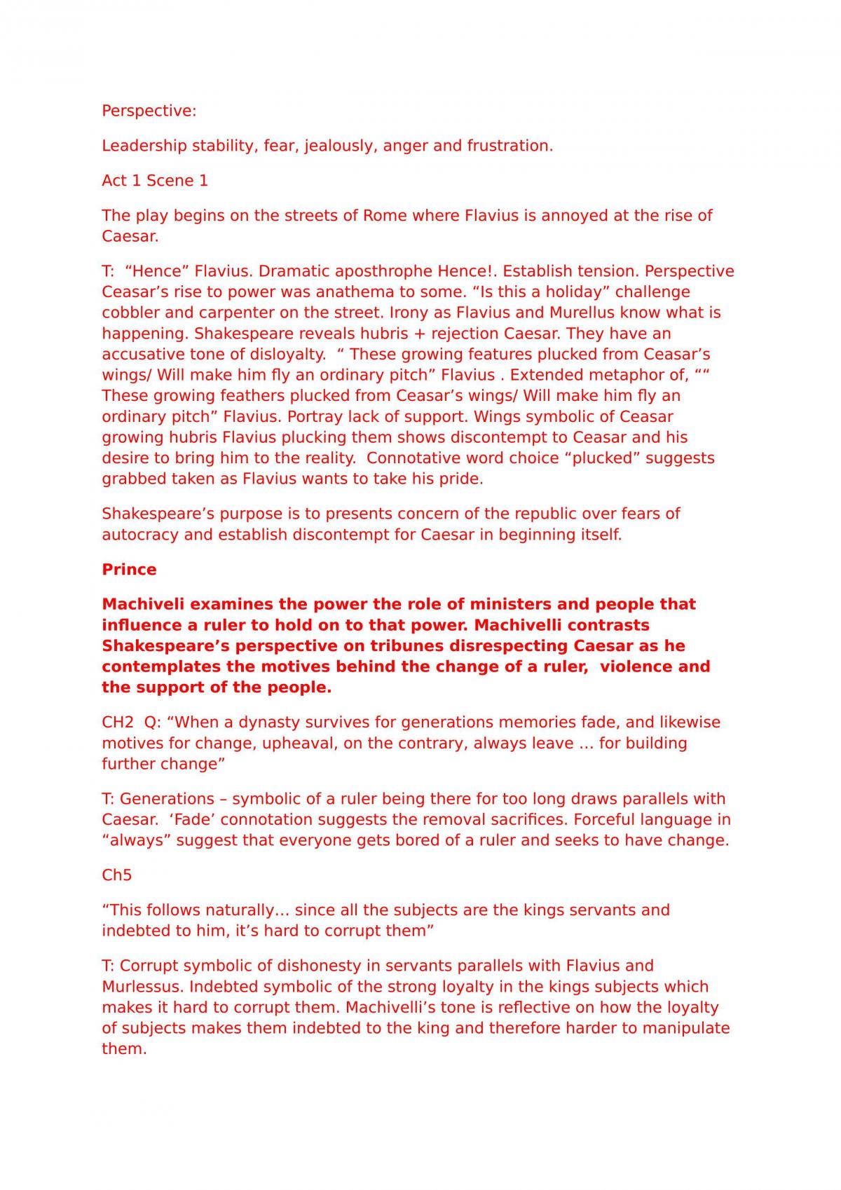 Julias Caesar Mod A Notes - Page 1