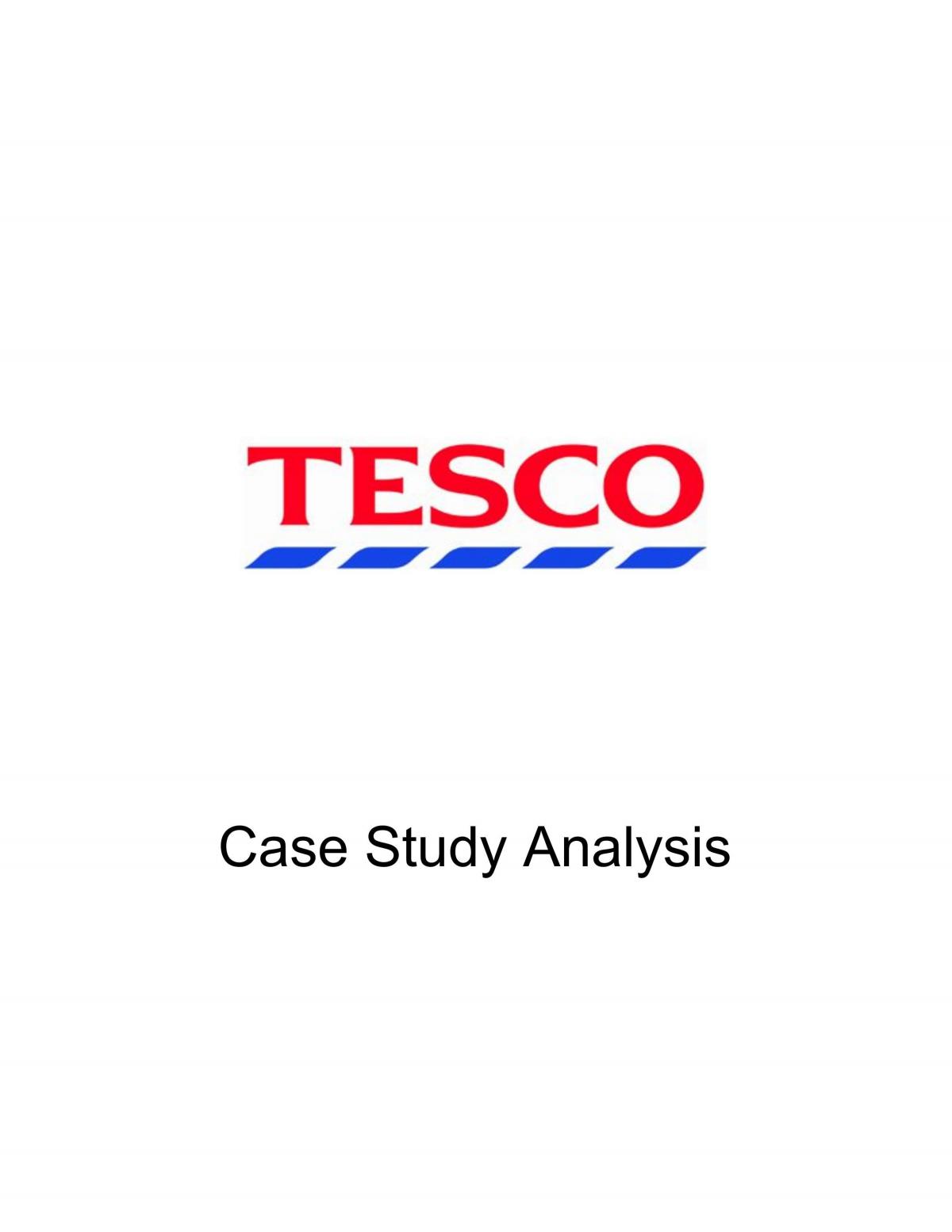 tesco case study pdf