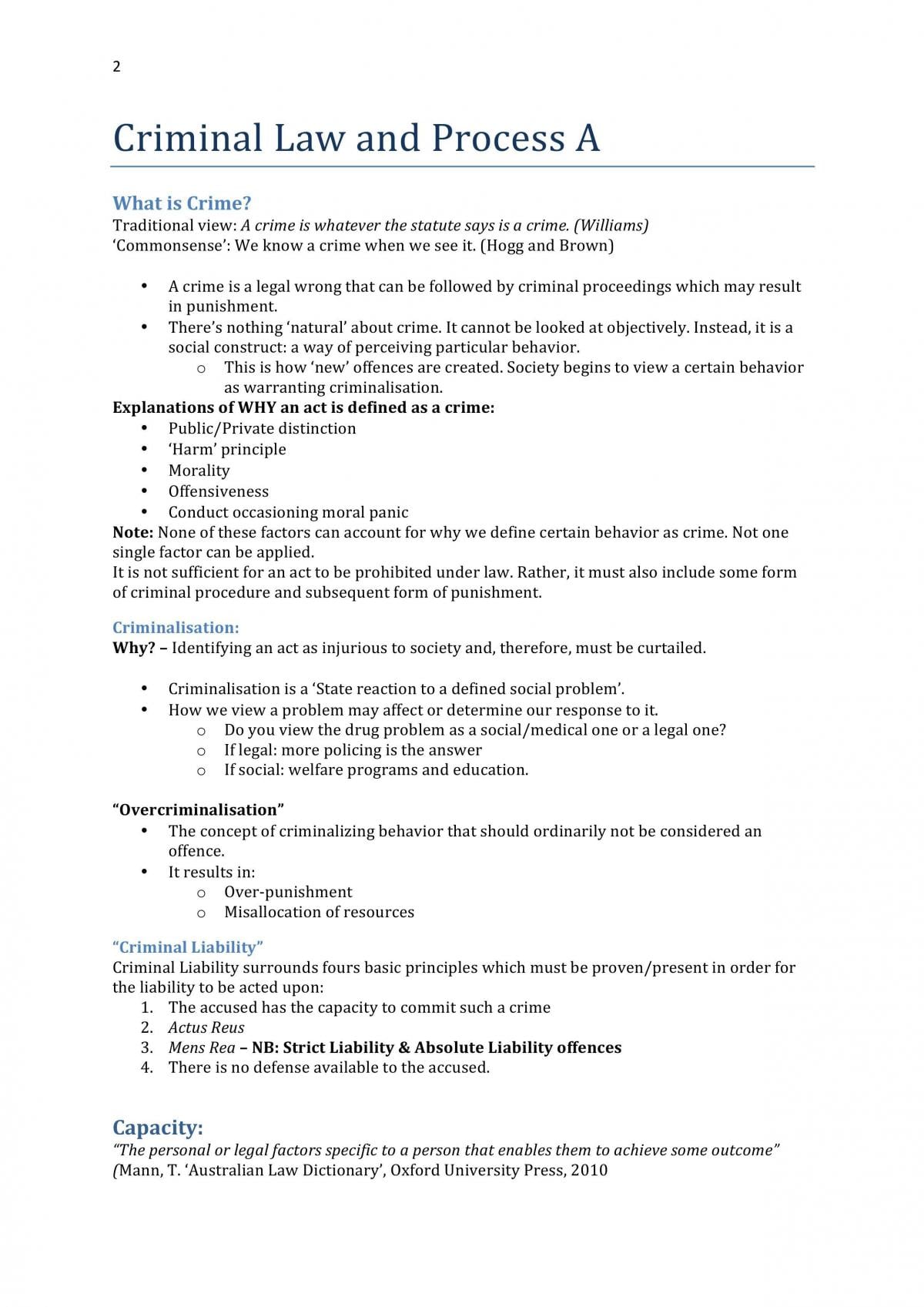 Criminal A Notes - Page 1